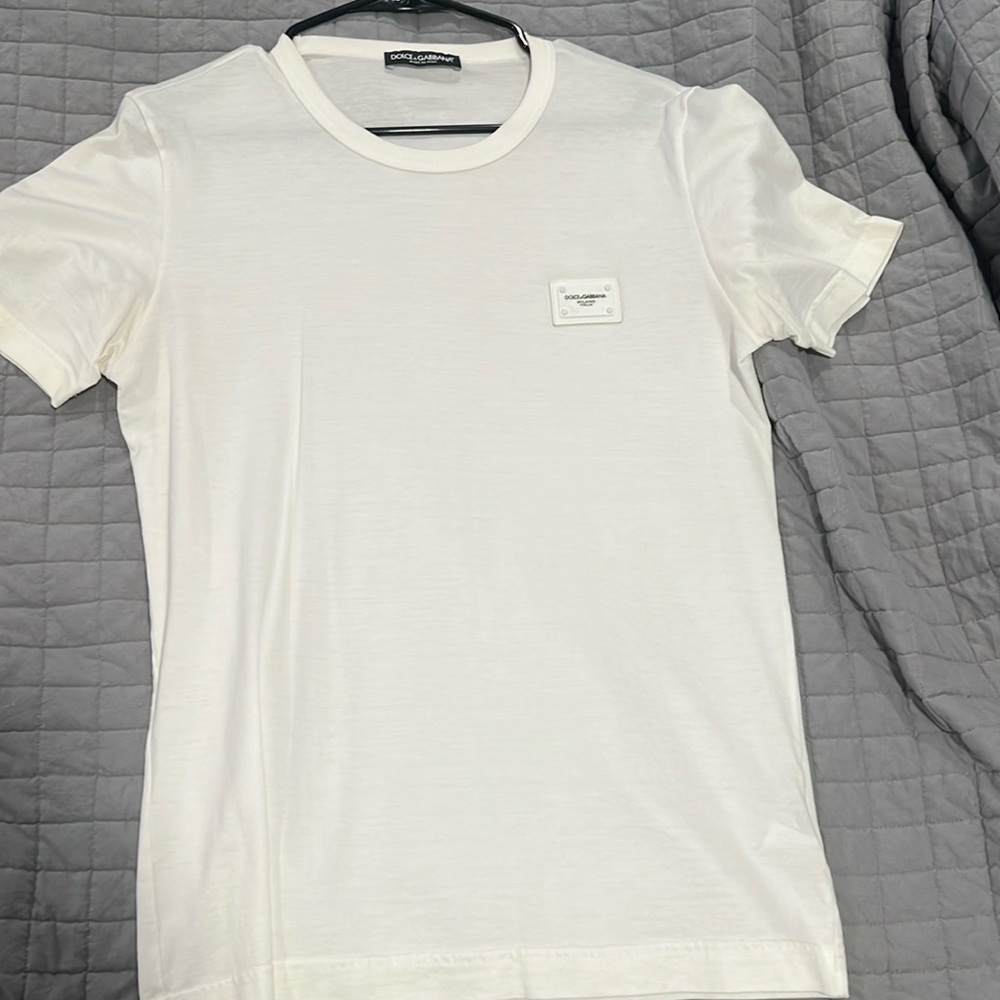 Men’s white dolce & gabana shirt